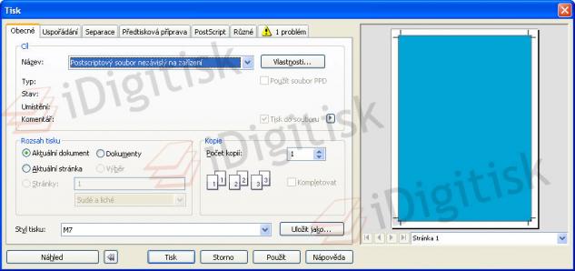 Vytváření PDF - CorelDraw